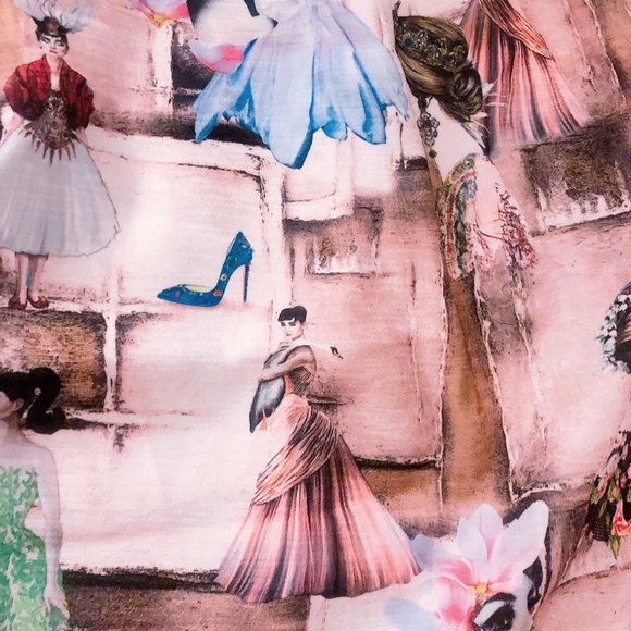 Super rare Tatyana Leading Ladies of Film Novelty Print Dress - Picture 13 of 13